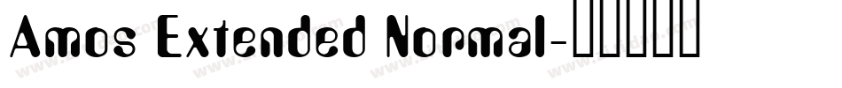 Amos Extended Normal字体转换
